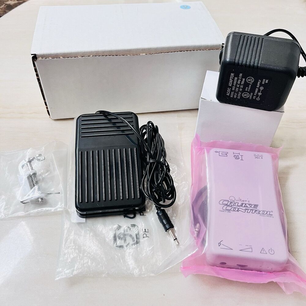 Quilter’s Cruise Control&Treadle Switch KH8012& Open Toe Free Motion Spring Foot